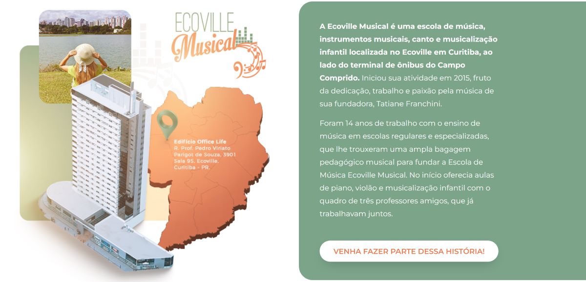 Escola de Música no Ecoville em Curitiba: Cultura, Crescimento e Oportunidades